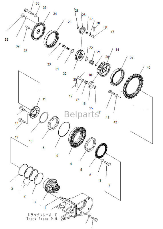 21M-27-00041 reismotor Assy Excavator pc600-8 PC650-8MO pc600-8 MO Final Drive For Komatsu