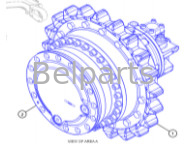 Belparts Graafmachine E320 320 Reisversnellingsbak 511-6006 511-6007 571-4032 Reisverminder