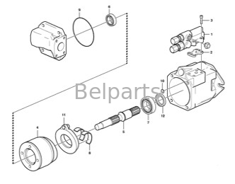VOE 15043827 Belparts Excavator Electronic Control Valve A35E A40E EW160D L110G MT2000 SD115 Voor geaccumuleerde dumptruck