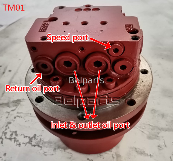 Belondelen U15-3 KX41.2 KX41.2V KX36.3 K008 Graafmachine Hydraulische motor Kubota15 SK1.5 Voor TM01