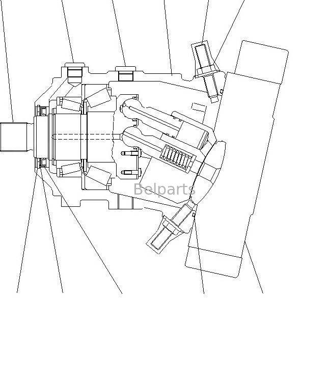 Komatsu Graafmachine Reismotor 416-18-31701 WA150-5 Eindrijving Wielenladers Naverkoop