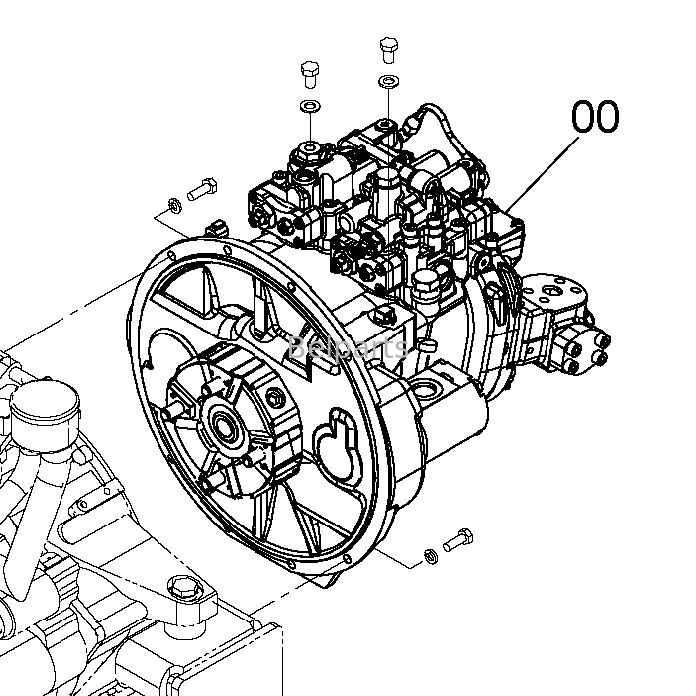 ZX200-5G ZX210-5G ZX240-5G ZX250LCH-5G Hoofdhydrauliekpomp Voor HITACHI Graafmachine Onderdelen YB60000068 YB60000069 YB60000070 YB60000071 HPV118JW Axiale Zuigerpomp
