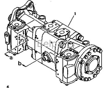 Belangrijkste hydraulische pomp voor KOMATSU PC1000-1 PC1000LC-1 PC1000SE-1 PC1000SP-1 Graafmachine onderdelen Zuigerpomp 708-27-01080 708-27-02060 708-27-01090