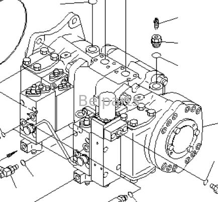 Hoofdhydraulische pomp voor KOMATSU PC1100-6 PC1100LC-6 PC1100SP-6 Graafmachineonderdelen 708-2L-00532 708-2L-00531 708-2L-00522 708-2L-00521 708-2H-00322 708-2H-00321 Kolvenpomp