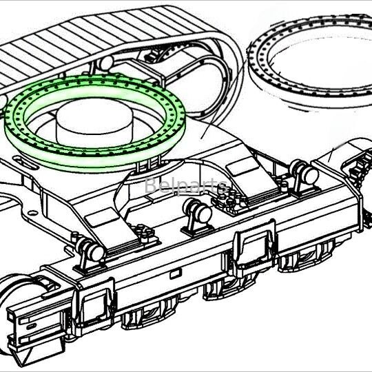 U27-4 Zwenklager voor Kubota Graafmachine Onderdelen RH418-19110 Zwenkring Zwenkring OEM