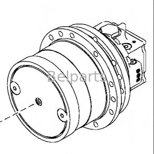 John Deere 50 50C ZTS Final Drive Mini Graafmachine Deel 4433991 4605108 Hydraulische reismotor reducer