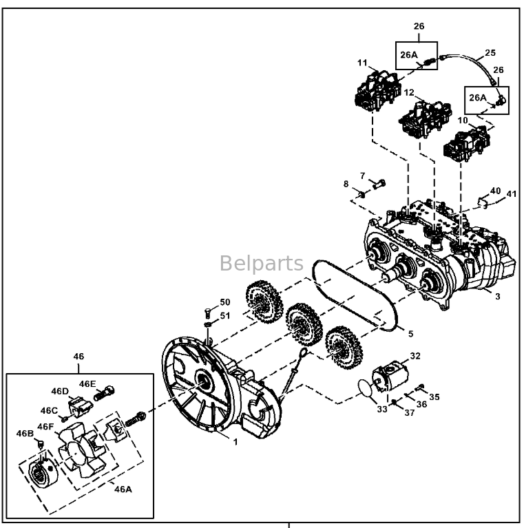 John Deere 245G LC 245 P-Tier hydraulische hoofdpomp origineel FYB60000111 9316776 voor graafmachineonderdelen Belparts