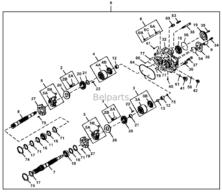 John Deere 470G LC 470 P-Tier hydraulische hoofdpomp 4699645 PG202165 Geschikte graafmachineonderdelen BELPARTS