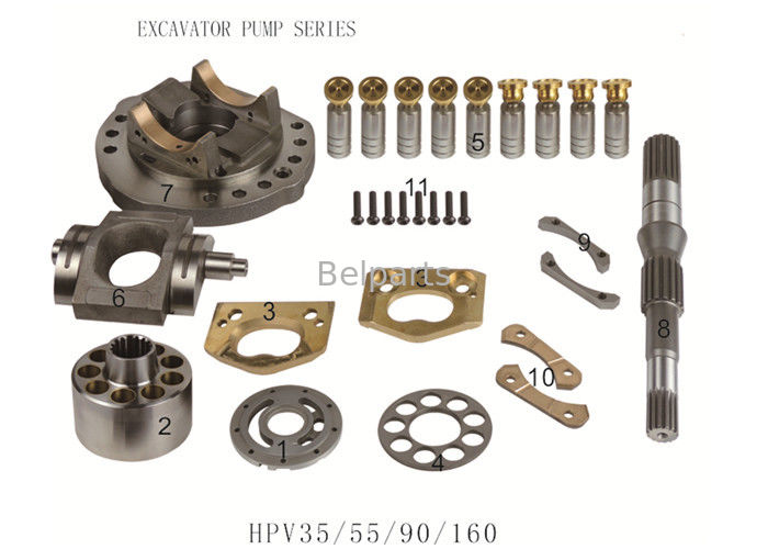 705-56-24080 Delen van de de Motorreparatie van graafwerktuigspare parts HPV35/55/90/160 de Hydraulische