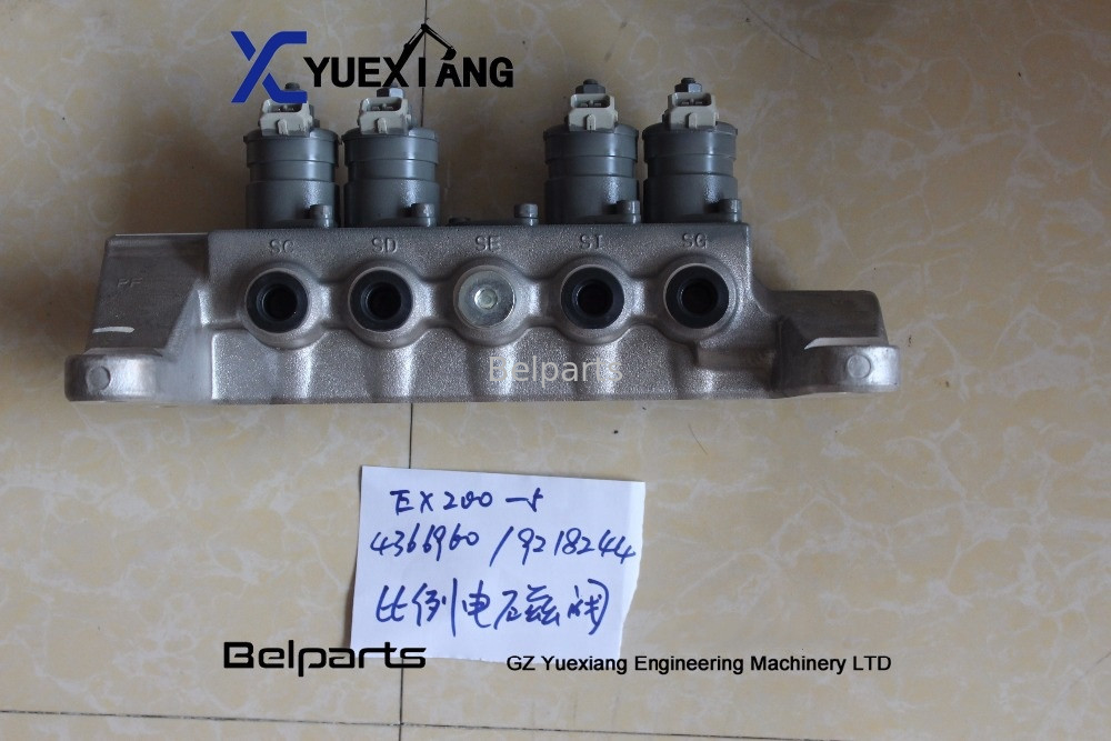 Graafwerktuig Construction Spare Parts 4366960 Solenoïdeklep 9218244 ex200-5 ex200-3 ex200-2 ex200-1