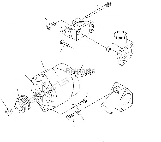 De Alternator van de graafwerktuig 6735-81-6110 Generator voor PC210-6K-Regelgeversalternator