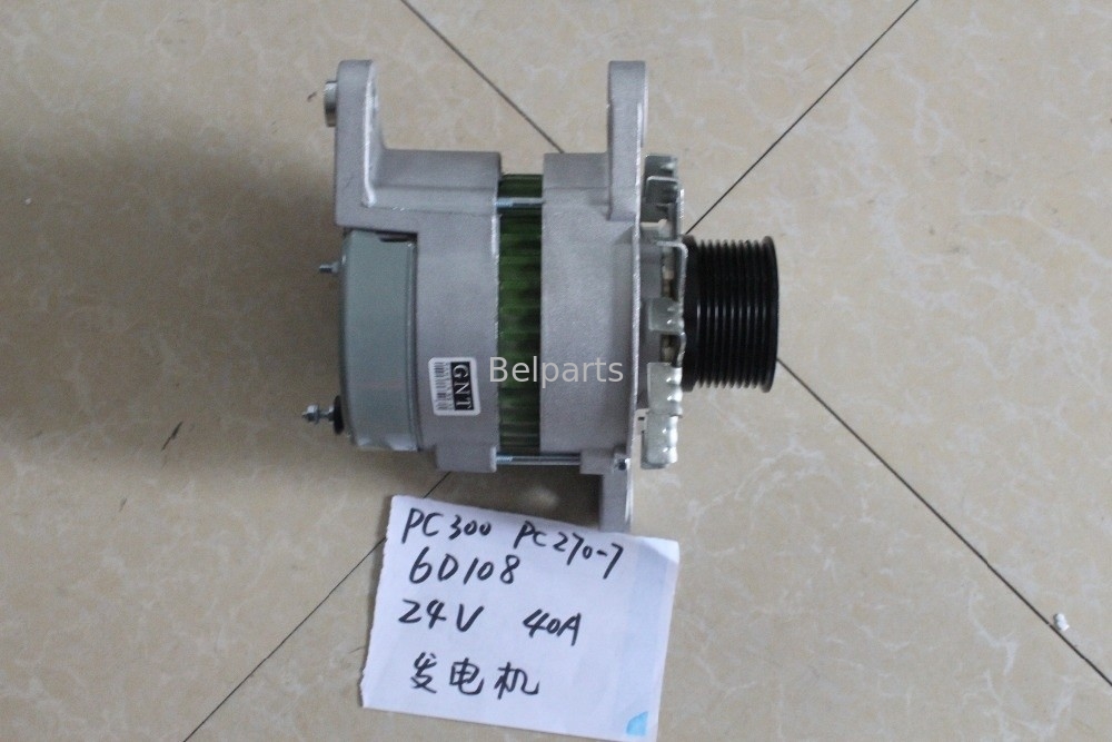 Belpartsgraafwerktuig Parts pc300-6 pc270-7 pc300-5 pc300-7 Generator 600-821-6160 0-33000-6511 van de Motoralternator 6D108